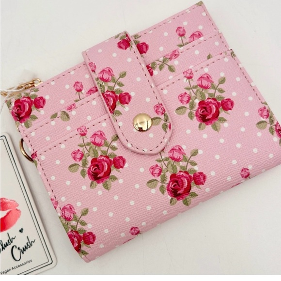 blush & crush Handbags - Blush & Crush floral wallet card holder NWT